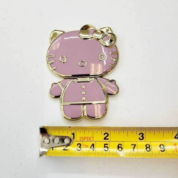 Brand New Sanrio Hello Kitty Gold & Purple Cell Phone Case Mirror & Stand - Picture 7 of 7